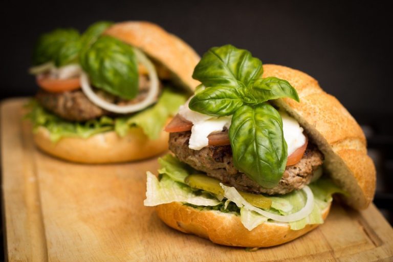 two burgers