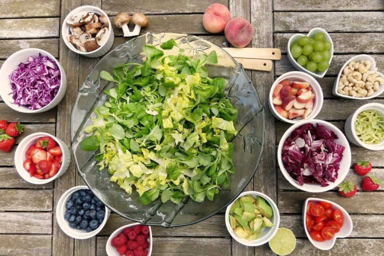 a big bowl of salad
